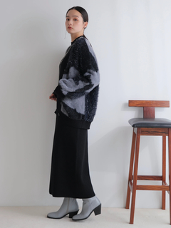 LADYMADE(レディメイド) |ラメフェザージャガードニットカーディガン