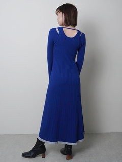 LADYMADE(レディメイド) |フロントジップレイヤードニットワンピース