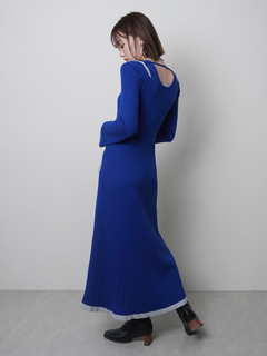 LADYMADE(レディメイド) |フロントジップレイヤードニットワンピース