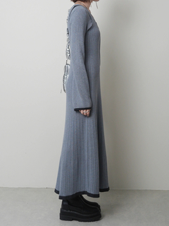 LADYMADE(レディメイド) |フロントジップレイヤードニットワンピース