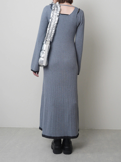 LADYMADE(レディメイド) |フロントジップレイヤードニットワンピース