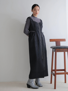 LADYMADE(レディメイド) |フロントジップサイドリボンジャンスカ