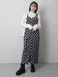 LADYMADE(レディメイド) |フロントジップサイドリボンジャンスカ