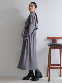 LADYMADE(レディメイド) |ストライプドロストシャツワンピース