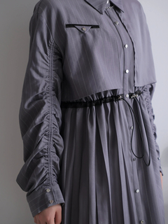 LADYMADE(レディメイド) |ストライプドロストシャツワンピース