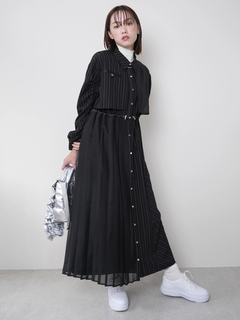 LADYMADE(レディメイド) |ストライプドロストシャツワンピース
