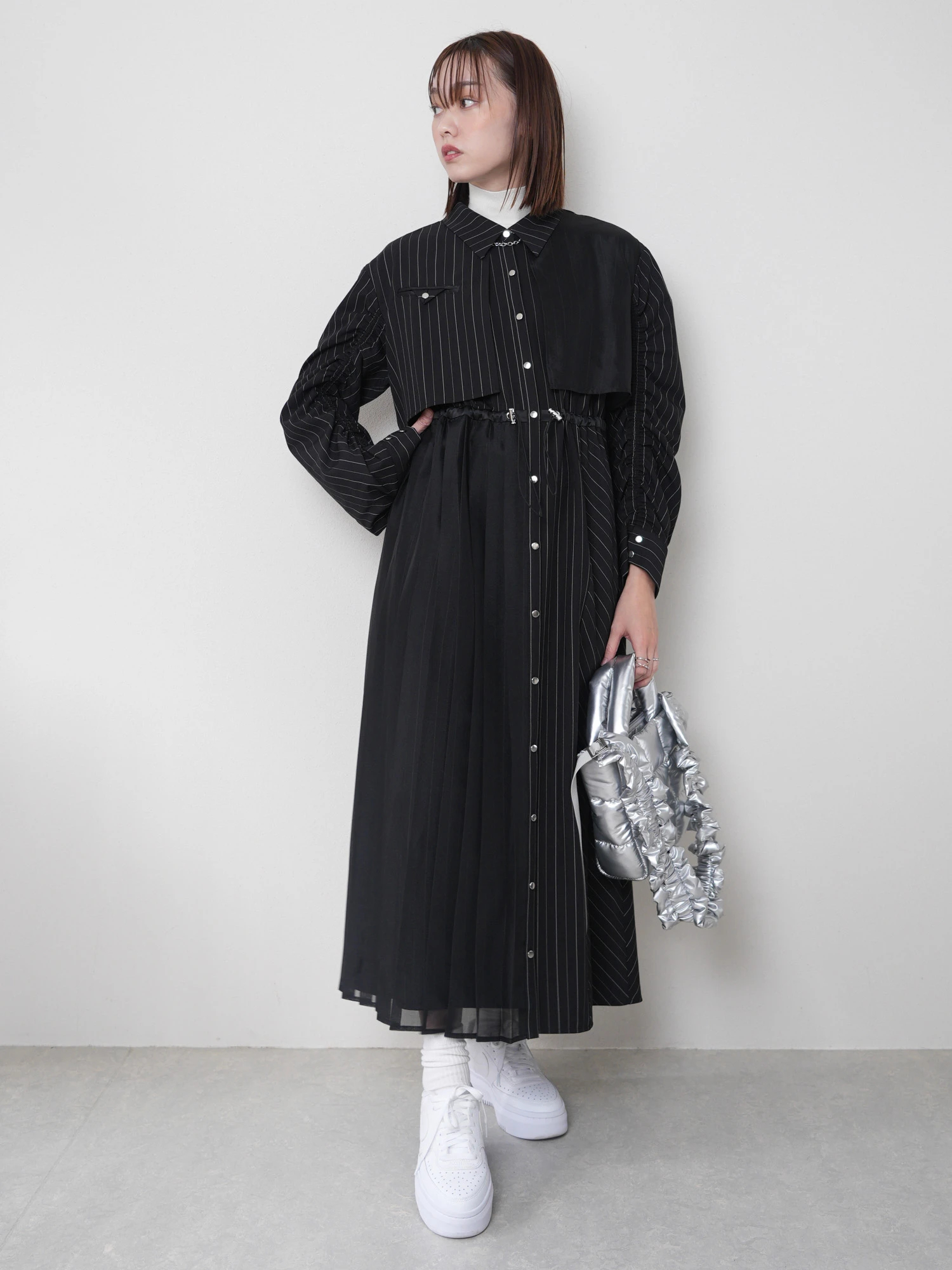 LADYMADE（レディメイド）｜ ストライプドロストシャツ