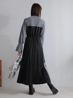 LADYMADE(レディメイド) |ニットドッキングプリーツワンピース