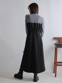 LADYMADE(レディメイド) |ニットドッキングプリーツワンピース