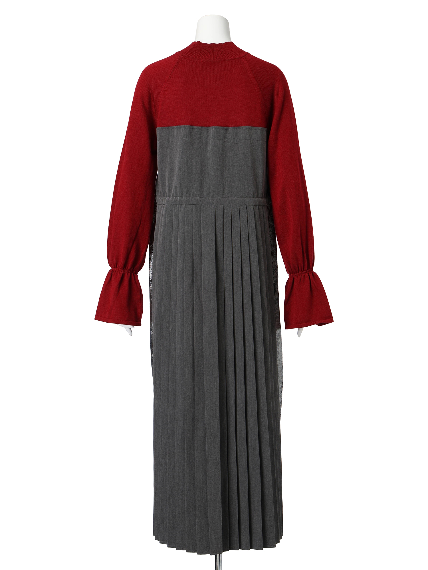 LADYMADE（レディメイド）｜ ニットドッキングプリーツワンピース