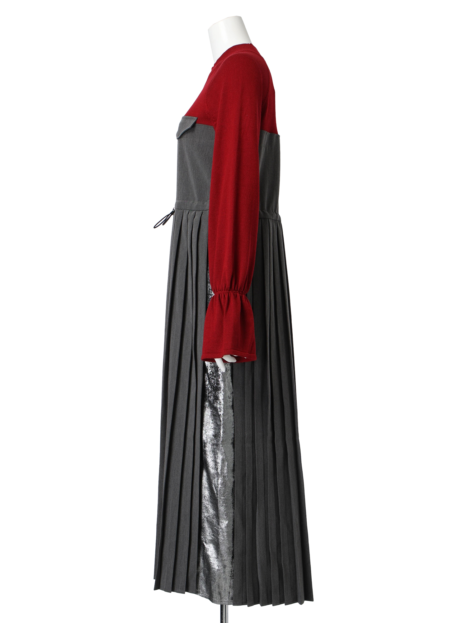 LADYMADE（レディメイド）｜ ニットドッキングプリーツワンピース