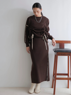 LADYMADE(レディメイド) |バイカラードロストニットセットアップ