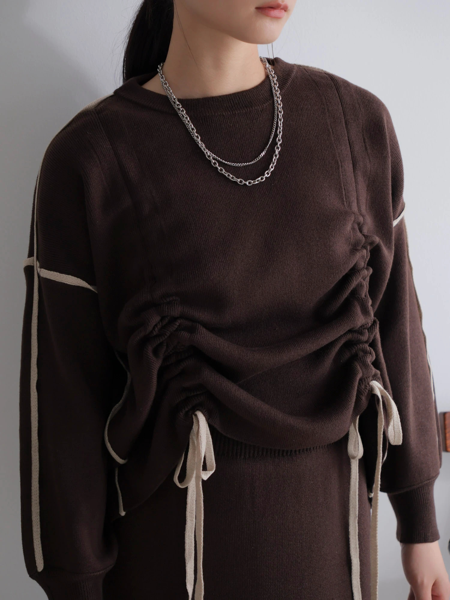 レディメイド（LADYMADE）/バイカラードロストニットセットアップ LADYMADE（レディメイド）｜ バイカラードロストニットセットアップ