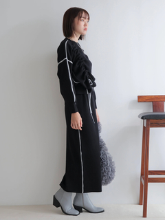 LADYMADE(レディメイド) |バイカラードロストニットセットアップ