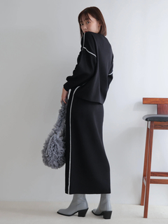 LADYMADE(レディメイド) |バイカラードロストニットセットアップ