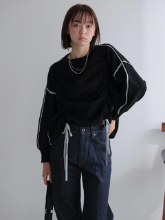LADYMADE(レディメイド) |バイカラードロストニットセットアップ