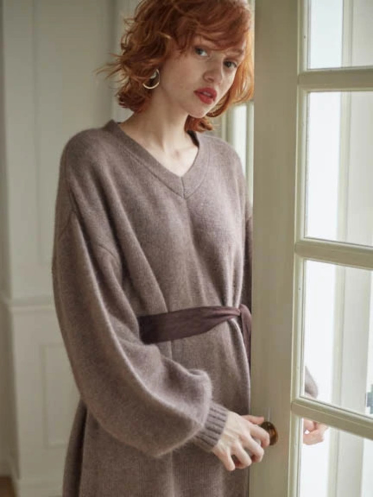 Roine'(ロイン) |ベルトSETルーズラクーンニット