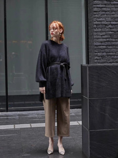 Roine'(ロイン) |ベルトSETルーズラクーンニット