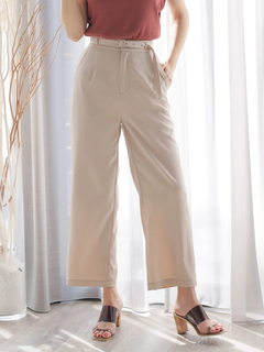 Roine'(ロイン) |Slim wide Glossy パンツ