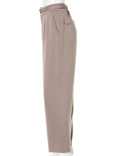 Roine'(ロイン) |Slim wide Glossy パンツ