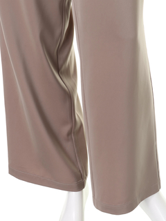 Roine'(ロイン) |Slim wide Glossy パンツ