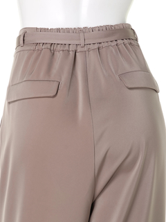 Roine'(ロイン) |Slim wide Glossy パンツ