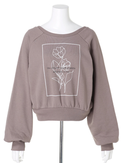 Roine'(ロイン) |Flower print SWEAT