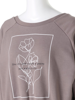 Roine'(ロイン) |Flower print SWEAT