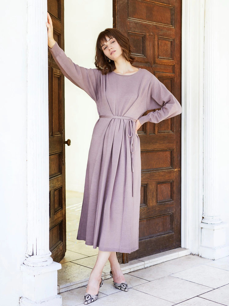 Roine'(ロイン) |Front tuck Long kint OP