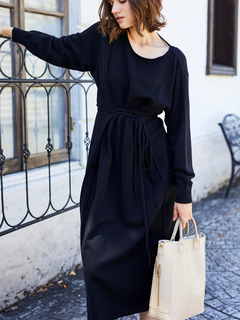 Roine'(ロイン) |Front tuck Long kint OP