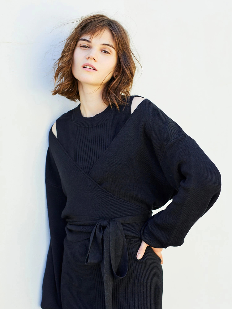 Roine'(ロイン) |Ensemble Long knit OP