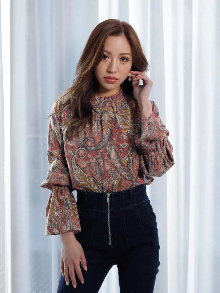 Roine'(ロイン) |Paisley pattern ブラウス
