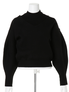 Roine'(ロイン) |Mock neck Layered KNIT