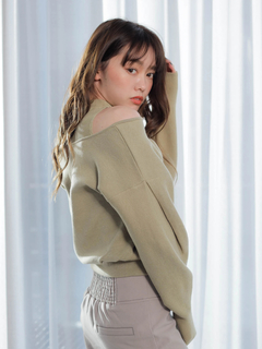 Roine'(ロイン) |Mock neck Layered KNIT