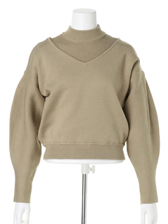Roine'(ロイン) |Mock neck Layered KNIT
