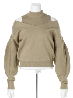 Roine'(ロイン) |Mock neck Layered KNIT