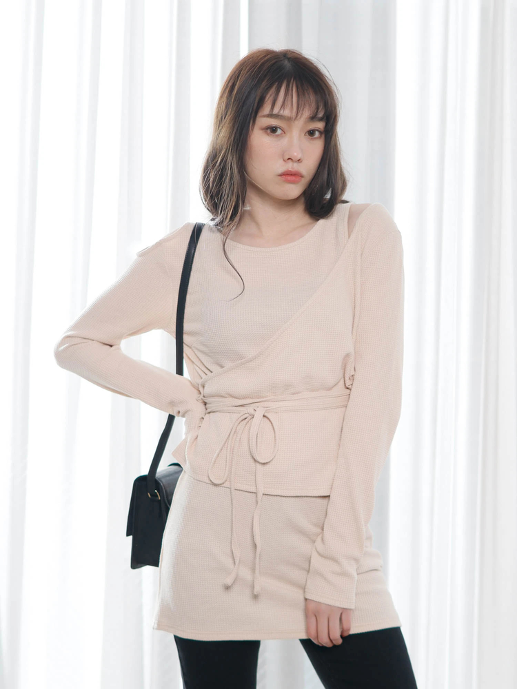 Roine'(ロイン) |アシメレイヤードSET トップス