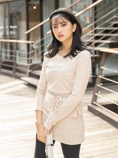 Roine'(ロイン) |アシメレイヤードSET トップス