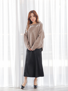 Roine'(ロイン) |Alpaca mix Asymmetry KNIT