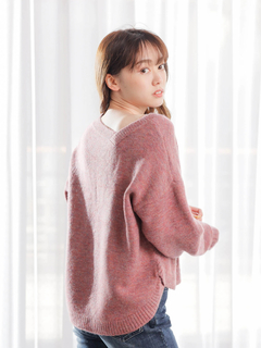 Roine'(ロイン) |Alpaca mix Asymmetry KNIT