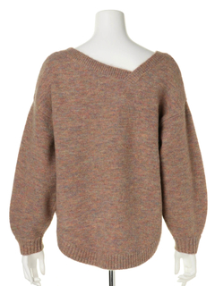 Roine'(ロイン) |Alpaca mix Asymmetry KNIT