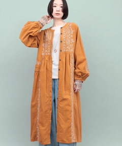 Rico ペイズリー刺繍コーデュロイワンピース